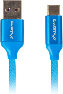 LANBERG CA-USBO-22CU-0005-BL USB Kabel 0,5 m USB 2.0 USB A USB C Blau (CA-USBO-22CU-0005-BL)