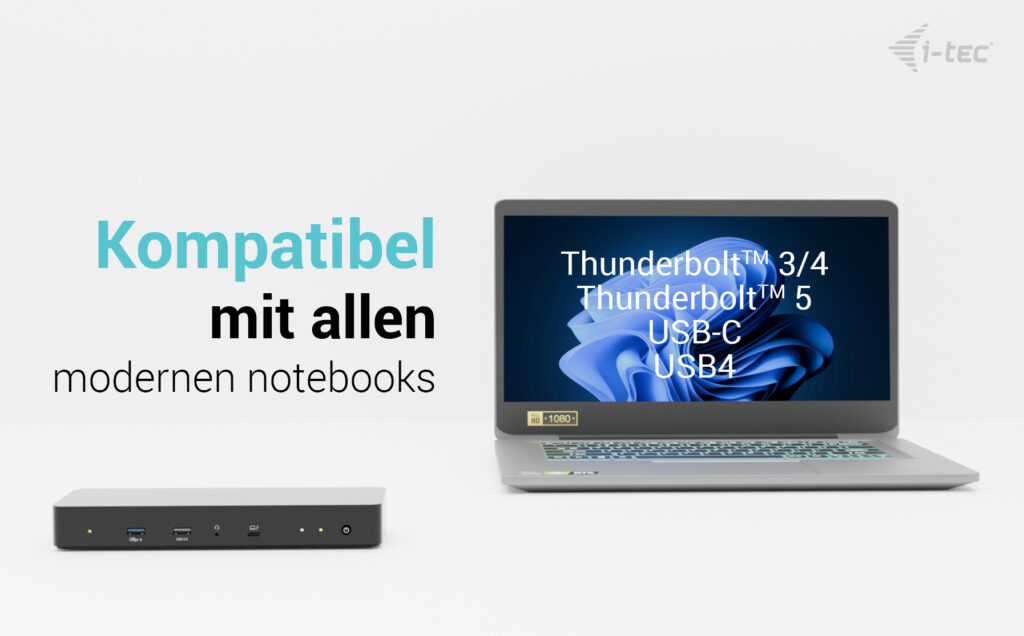i-tec Thunderbolt 4 Dual Display Dockingstation Power Delivery 90W Schwarz