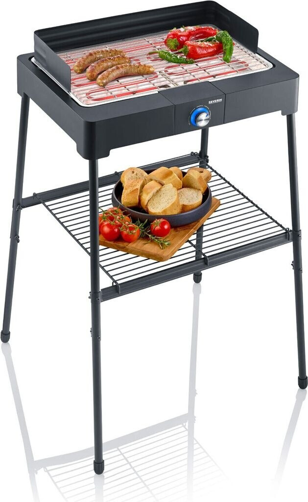 Severin PG8566 Elektro-Standgrill Schwarz 2200 W 1150 cm² Kochfläche