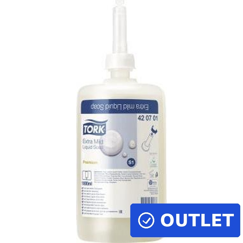 Seife flüssig Premium Extra Mild 1L-Nachfüllung 1 Stück (420701) (geöffnet)