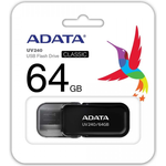 Adata *UV240 64GB USB2.0 Black (AUV240-64G-RBK)