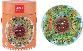 agipa Kreispuzzle "Biosphäre", 48 Teile in einer zylindrischen Pappschachtel mit Henkel, Höhe: - 1 Stück (19134)