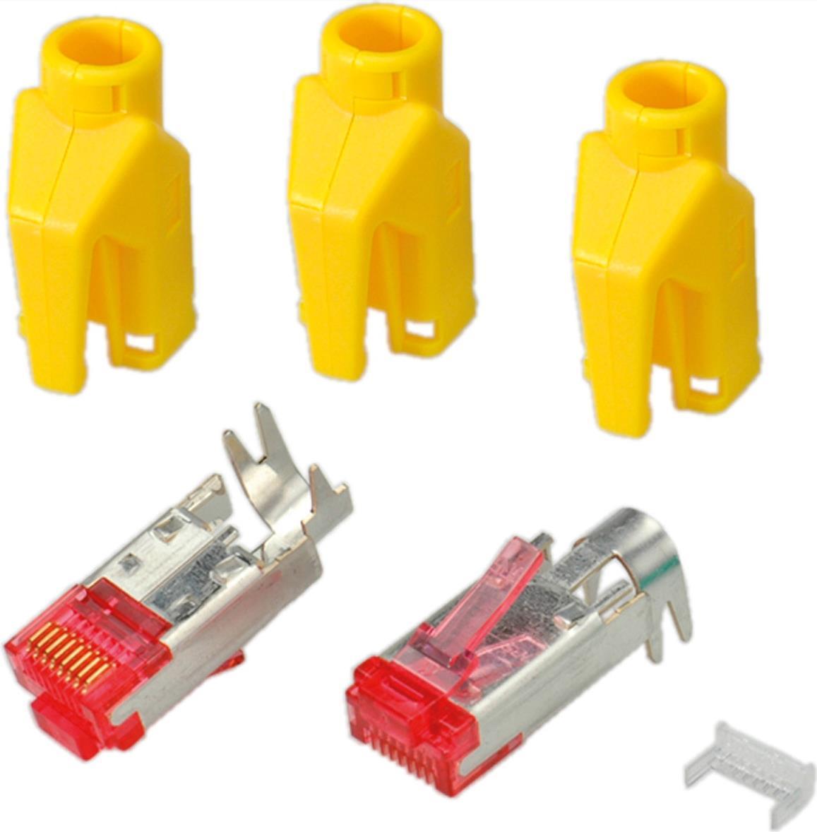 RJ45-Hirose Stecker STP, TM21 gelb, 50 Stück, 3 Elemente, Cat. 6 Hersteller: HIROSE (H7641.5-50)