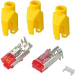 RJ45-Hirose Stecker STP, TM21 gelb, 50 Stück, 3 Elemente, Cat. 6 Hersteller: HIROSE (H7641.5-50)