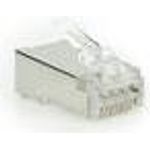 ACT CAT6A pass-through shielded modular RJ45 connector (TD168P)