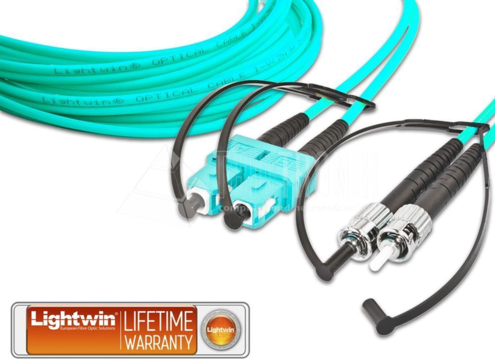 Lightwin LDP-50 SC-ST 10.0 OM3 Glasfaserkabel 10 m Aqua-Farbe (LDP-50 SC-ST 10.0 OM3)