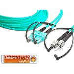 Lightwin LDP-50 SC-ST 10.0 OM3 Glasfaserkabel 10 m Aqua-Farbe (LDP-50 SC-ST 10.0 OM3)