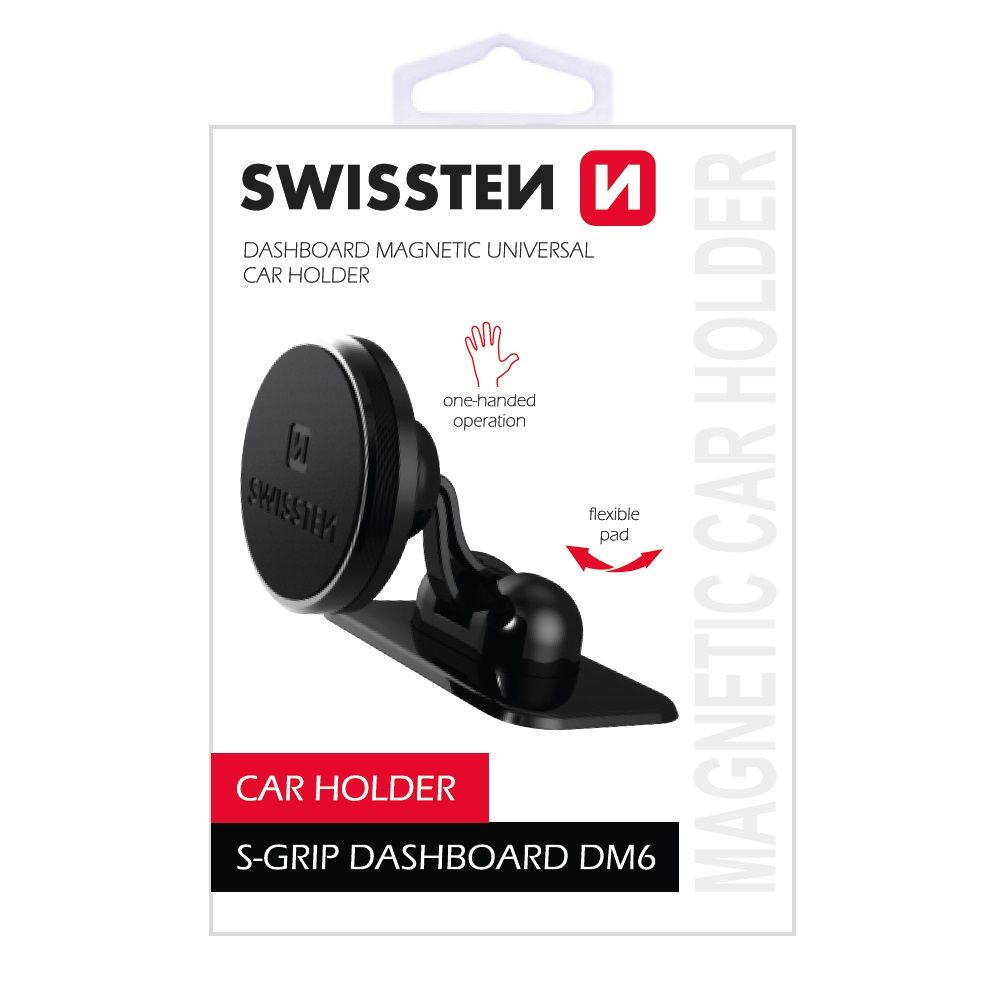 Swissten PDPSW211H Aktive Halterung Smartphone Auto Schwarz