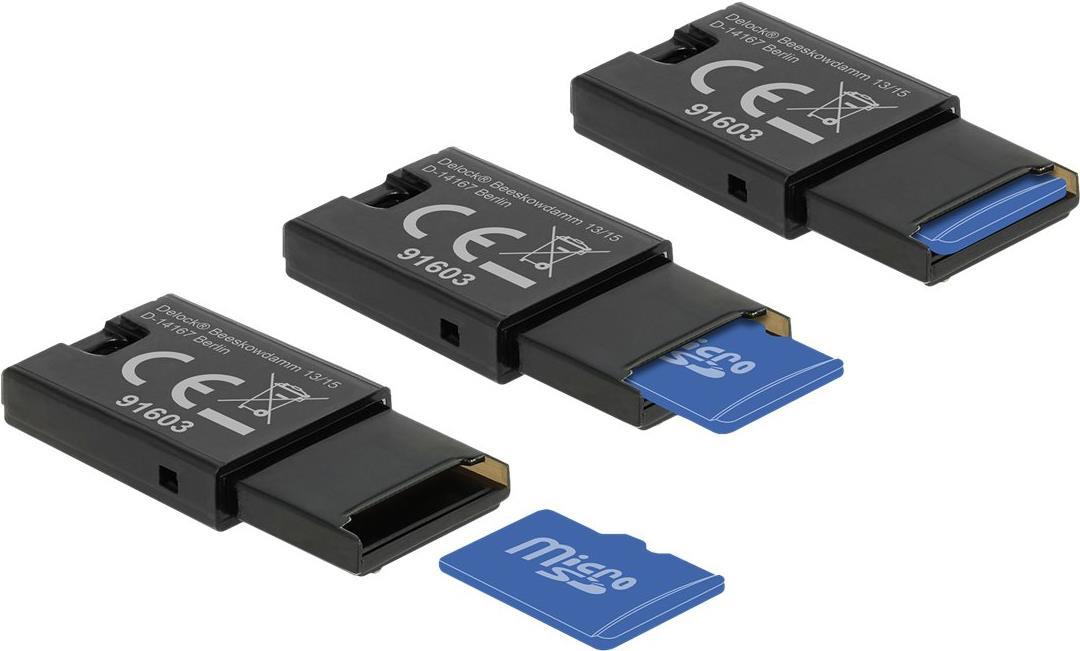 Delock Kartenleser (microSD, microSDHC, microSDXC, microSDHC UHS-I, microSDXC UHS-I, microSDHC UHS-II, microSDXC UHS-II) (91603)