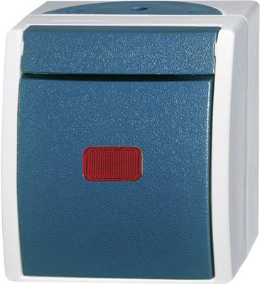 BJ Ocean Wippkontrollschalter Wassergeschützt rote Kalotte (2CKA001085A1607)