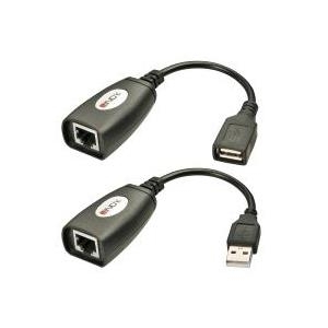 Lindy USB Extender Cat.5 Basic Überbrücken Sie mit diesem Extender für USB-Devices Distanzen bis zu 50m (42765)