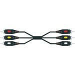 SpeaKa Professional Composite Anschlusskabel [3x Cinch-Stecker - 3x Cinch-Stecker] 3.00 m Schwarz SpeaKa Professional (325198)