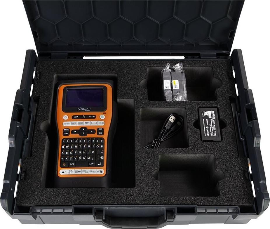 Brother P-Touch PT-E560BTVP Beschriftungsgerät 180 dpi Schwarz, Orange