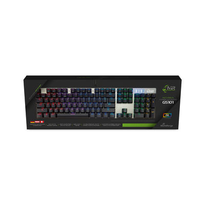 MediaRange Gaming Series MRGS101 Gaming-Tastatur QWERTZ Mechanisch RGB Schwarz, Silber