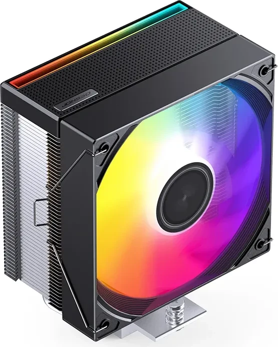 Jonsbo CB40 CPU-Kühler PWM ARGB schwarz Single Tower 225W TDP 120mm Fan