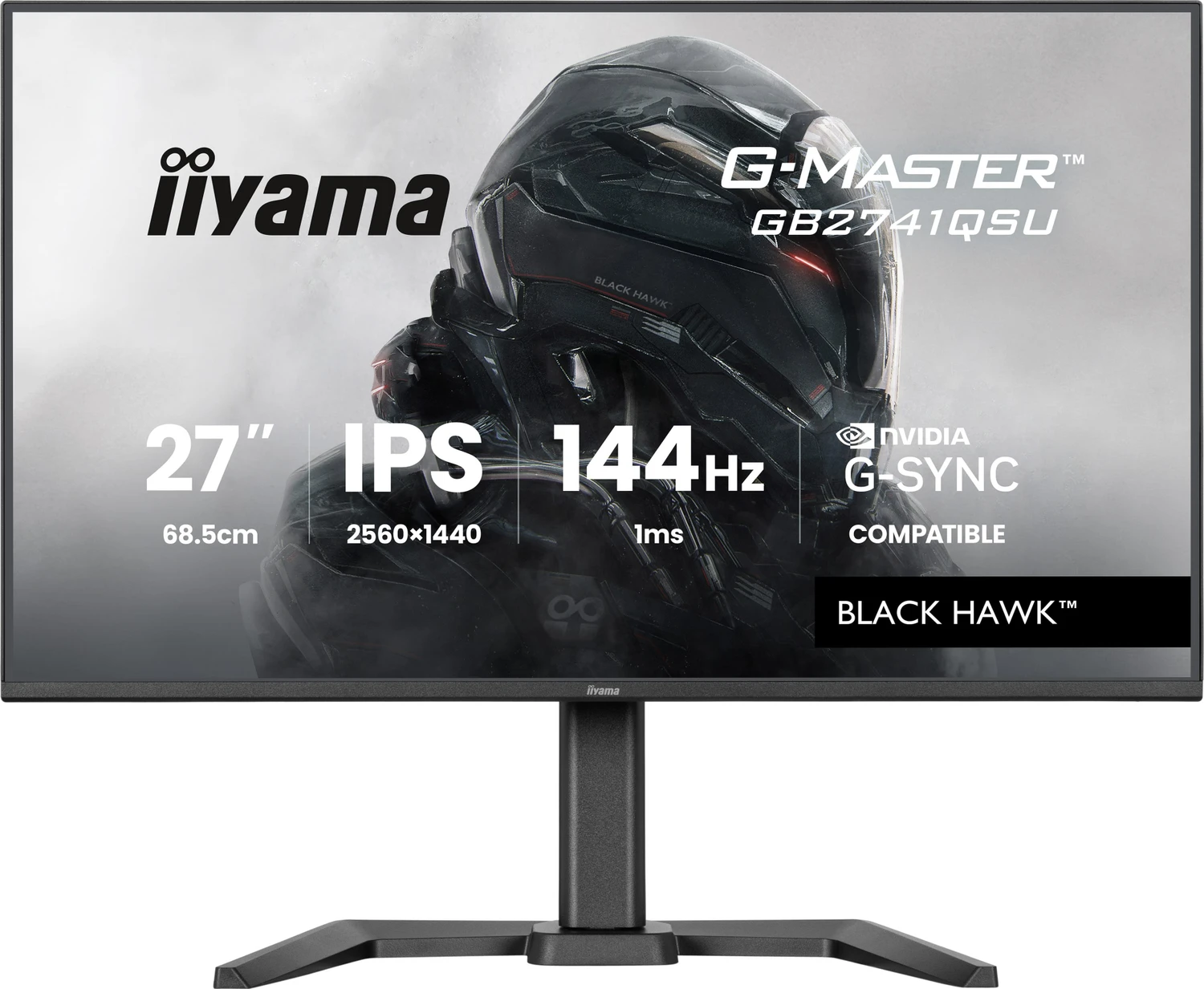 Iiyama G-Master GB2741QSU-B1 Black Hawk 27" QHD IPS Gaming-Monitor 144 Hz G-Sync (GB2741QSU-B1) (geöffnet)