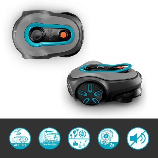 Gardena smart SILENO free Mähroboter 1200 m² Set Grau