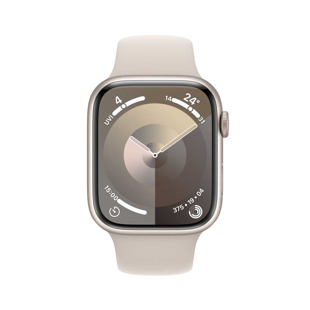 APPLE Watch Series 9 GPS 45mm Starlight Aluminium Case with 