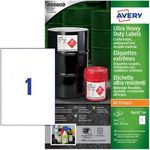 Avery-Zweckform B4775-50 210 x 297 mm Polyethylenfolie Weiß 50 St. Permanent Universal-Etiketten Laser 50 Blatt DIN A4 (B4775-50)