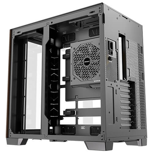 Antec Constellation Series C8 Curve Wood Full-Tower E-ATX Gehäuse mit Glasfenster Schwarz/Holz