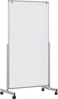 Maul Mobiles Whiteboard MAULpro easy2move (B x H) 100 cm x 180 cm Weiß kunststoffbeschichtet Beide Seiten nutzbar, Inkl. Rollensatz (6339684)