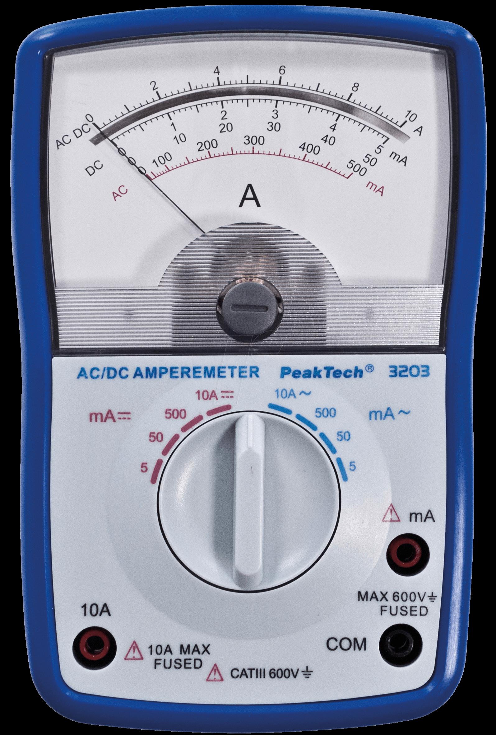 3203 - Amperemeter, analog, 10 A AC/DC (P 3203)