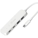 j5create 4-in-1 USB-C zu 4-Port Typ-A & Typ-C Hub, USB-C Hub mit 10 Gbps 2 USB-A & 2 USB-C | Kompatibel mit MacBook Pro/MacBook Air/iPad/Mac mini und weiteren Typ-C Geräten(JCH342EW)