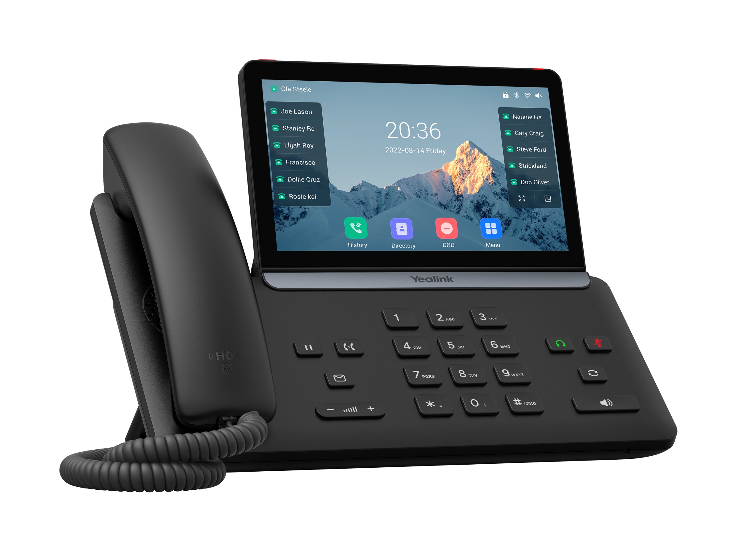 Yealink SIP-T87W VoIP-Telefon Schwarz