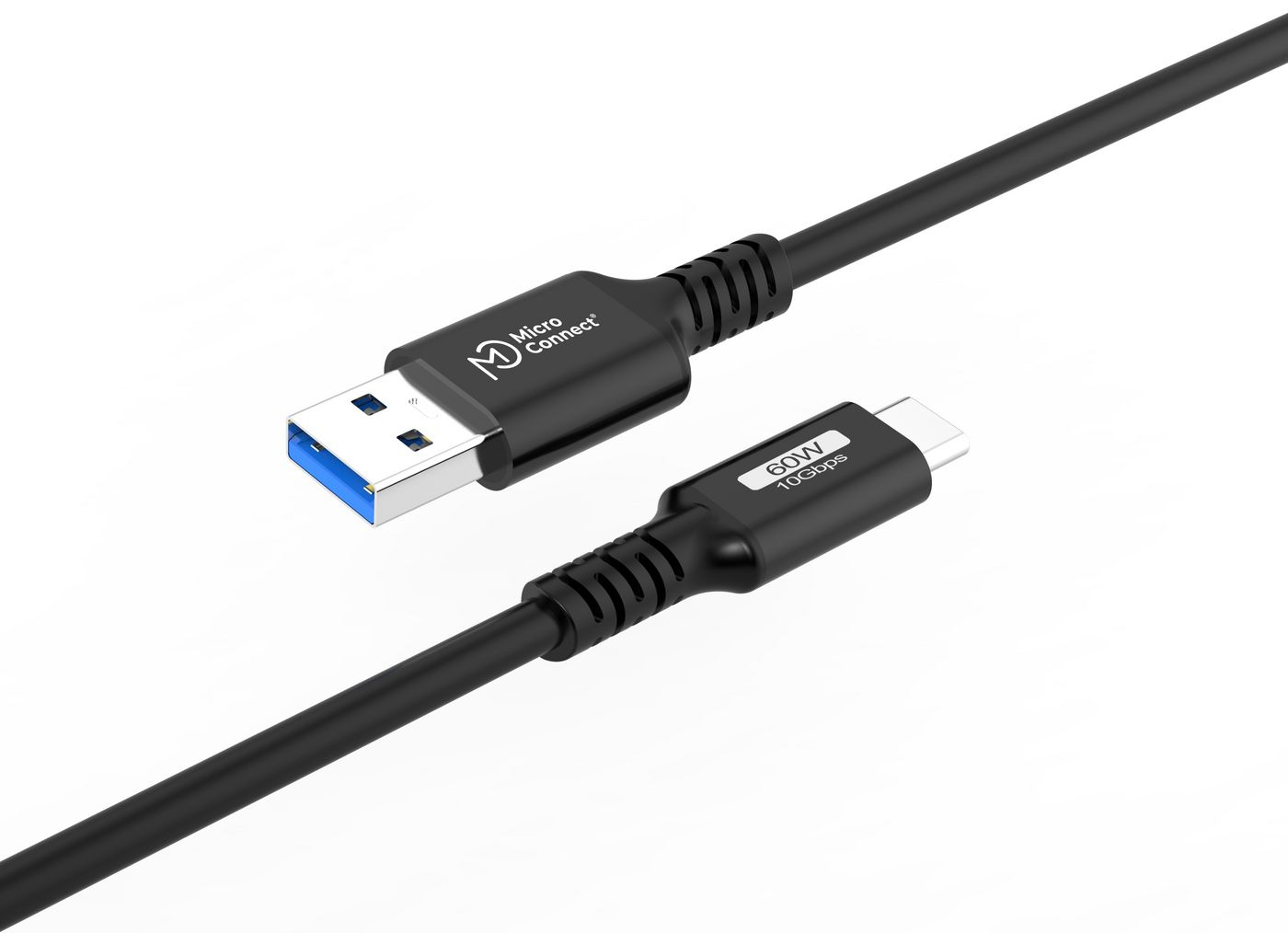 MicroConnect USB3.2AC1 USB Typ-C-Kabel 1 m USB 3.2 Gen 2 Schwarz