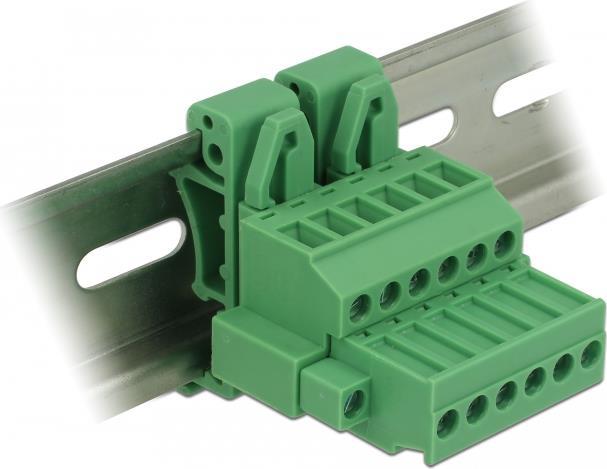 DeLOCK - Netzanschlussadapter-Kit - grün (65942)