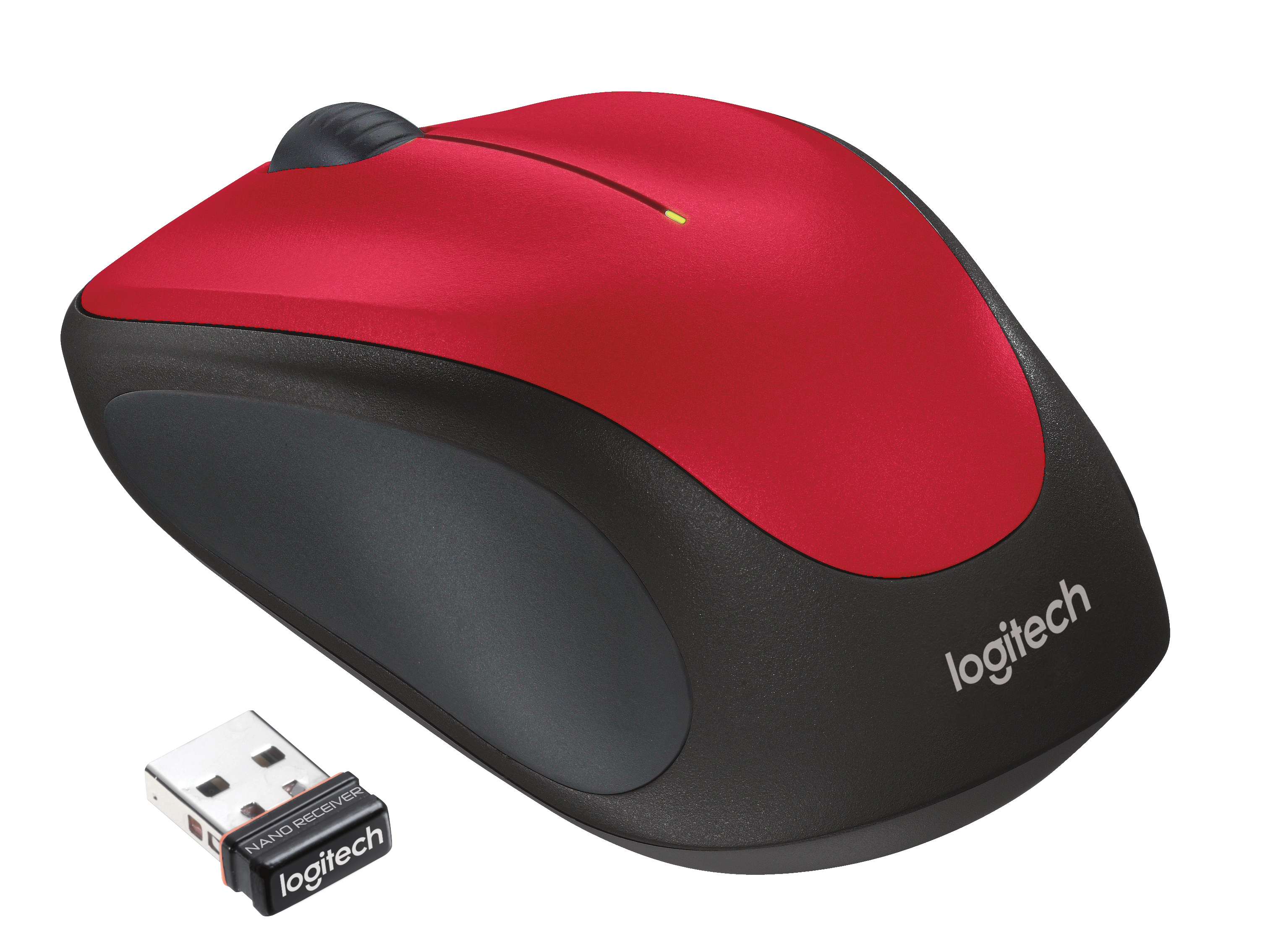 Logitech M235 Kabellose Maus 2. Generation Optisch 2,4 GHz USB Rot