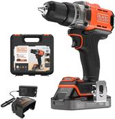 Black & Decker Akku-Bohrschrauber 18V 2Ah 2G Kof BCD382D1XK (BCD382D1XK-QW)