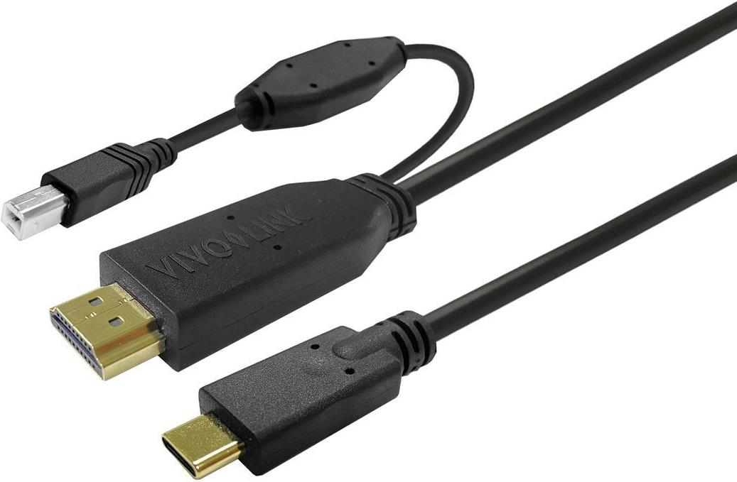 VivoLink Touchscreen Cable 3m Black (PROUSBCHDMIUSBB3)