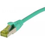 Patchkabel RJ45, CAT6A 500Mhz, 2m, grün, S-STP(S/FTP), TPE/LSZH(Ultraflex), AWG26, mitCat.7 Rohkabel, Synergy 21 (S217675)