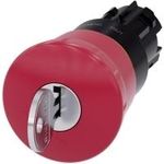 Siemens Not-Aus-Schalter, Pilztaster Frontring Kunststoff Rot Schlüsselentriegelung SIRIUS ACT 3SU1000-1HF20-0AA0 1 St (3SU1000-1HF20-0AA0)