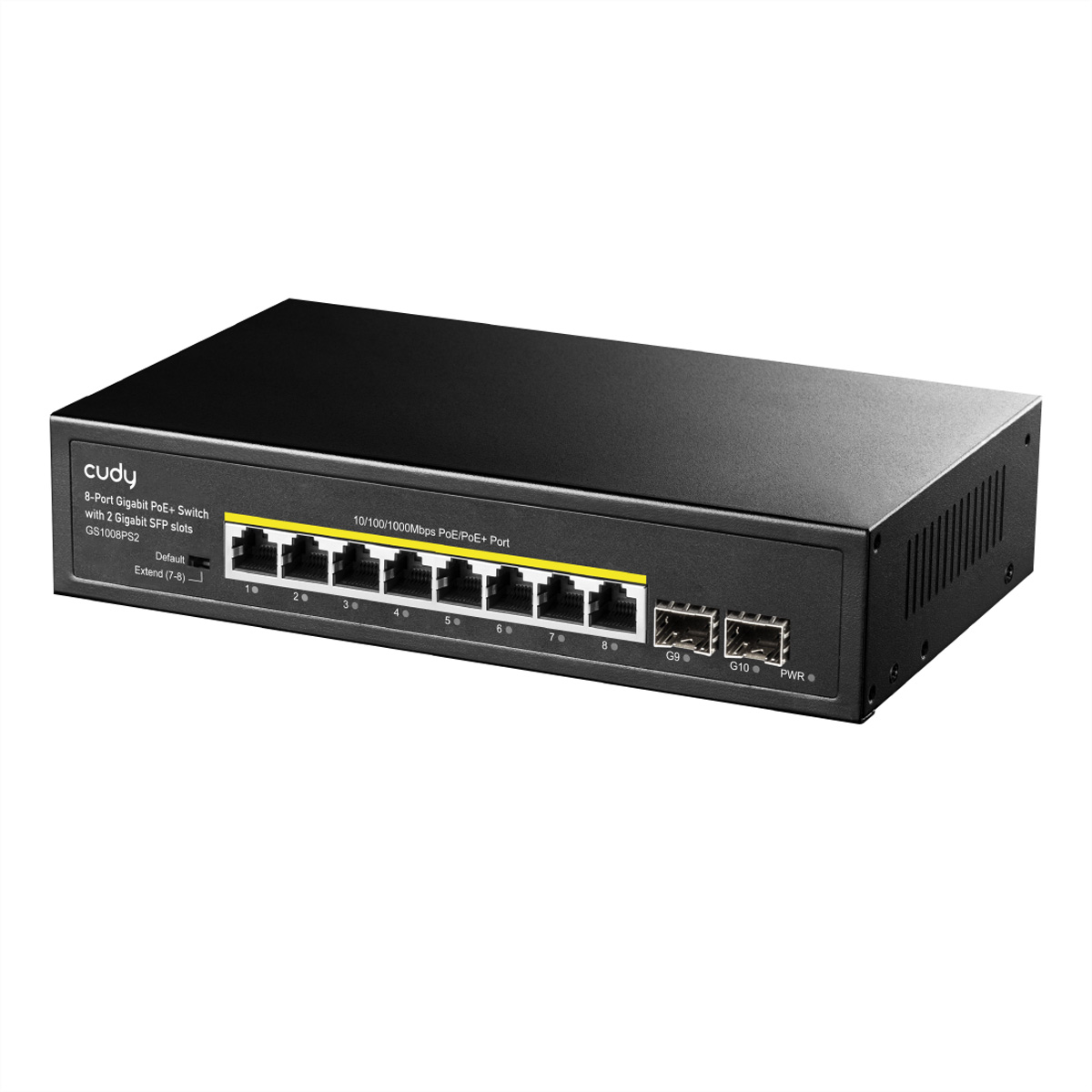 Cudy GS1008PS2 Netzwerk-Switch Unmanaged 8-Port Gigabit PoE+ Schwarz