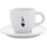 Bialetti Cappuccinotasse Istituzionale 240 ml Cappucinotasse mit dem unverwechselbaren Bialetti-Männchen inkl. Untertasse (Y0TZ099)