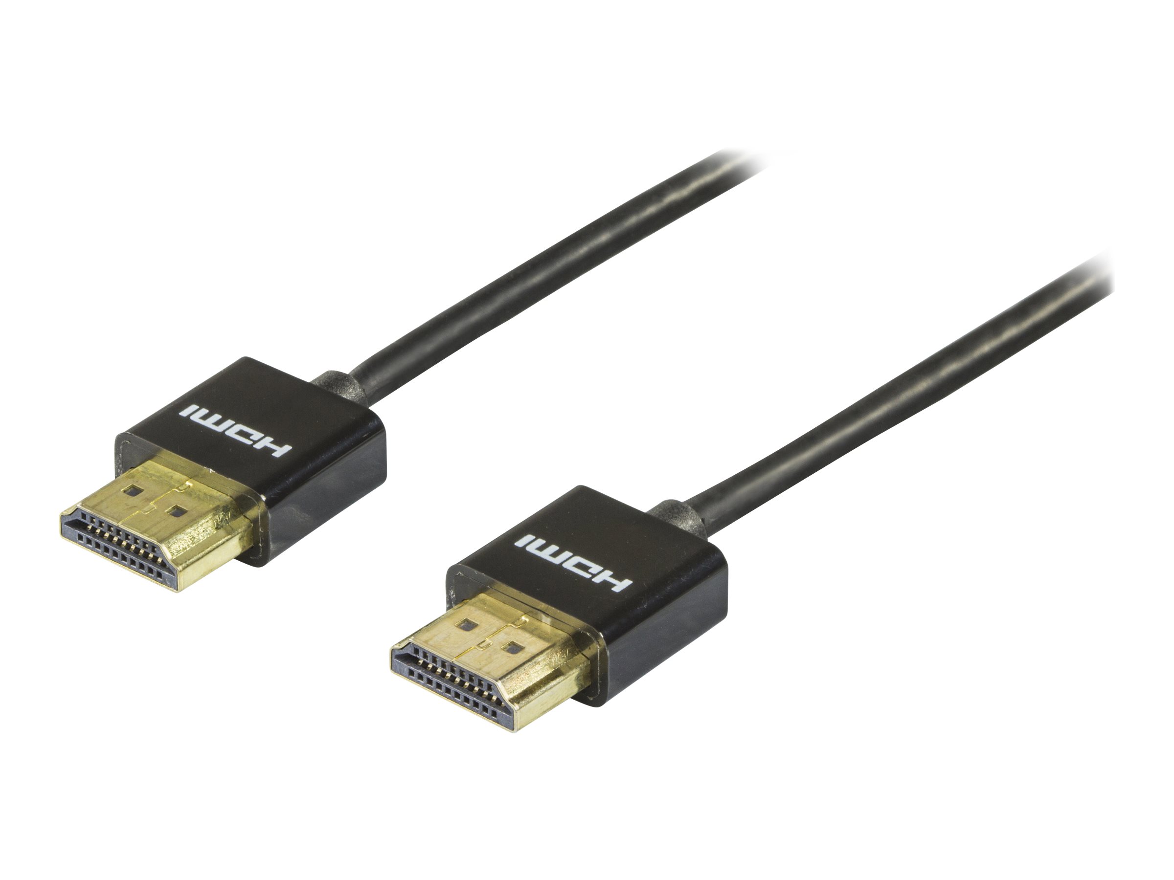 Deltaco HDMI-1091 HDMI-Kabel mit Ethernet 2.0 1 m Schwarz
