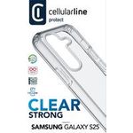 Cellularline Clear Strong Case für Samsung S25 (CLEARDUOGALS25T)