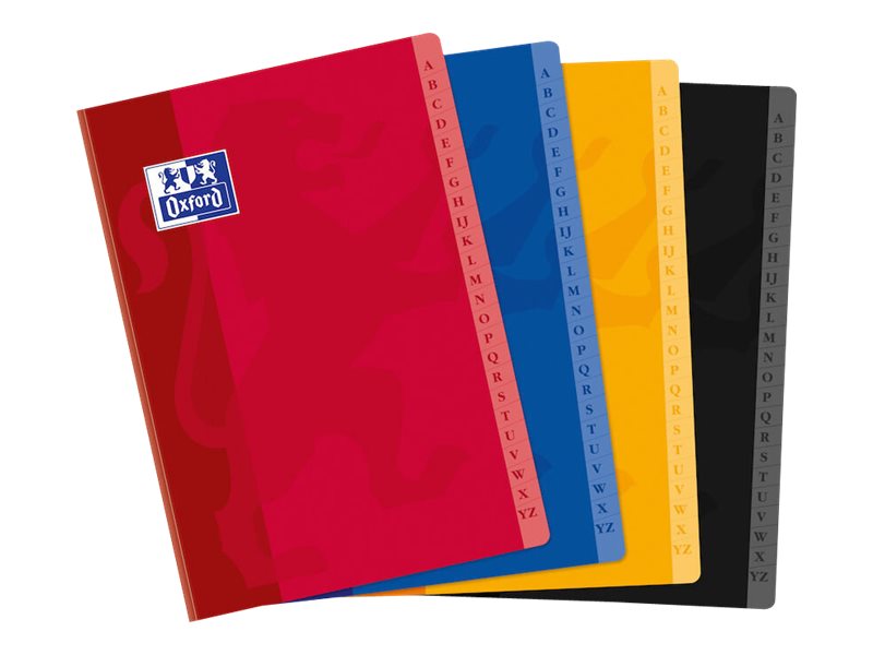 Oxford Registerbuch A4 kariert 96 Blatt Kunststoffdeckel 90 g/m²