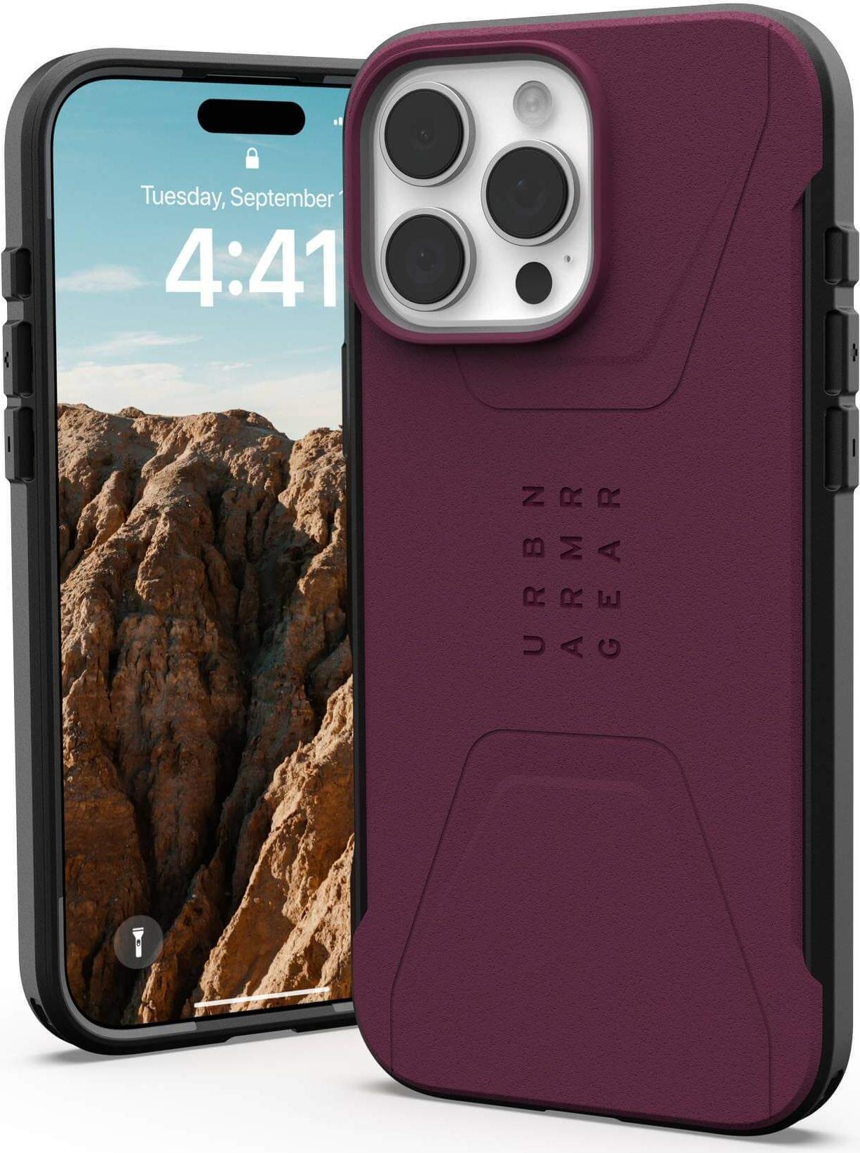 UAG Urban Armor Gear Civilian MagSafe Case | Apple iPhone 16 Pro Max | bordeaux (rot) | 114445119049 (114445119049)