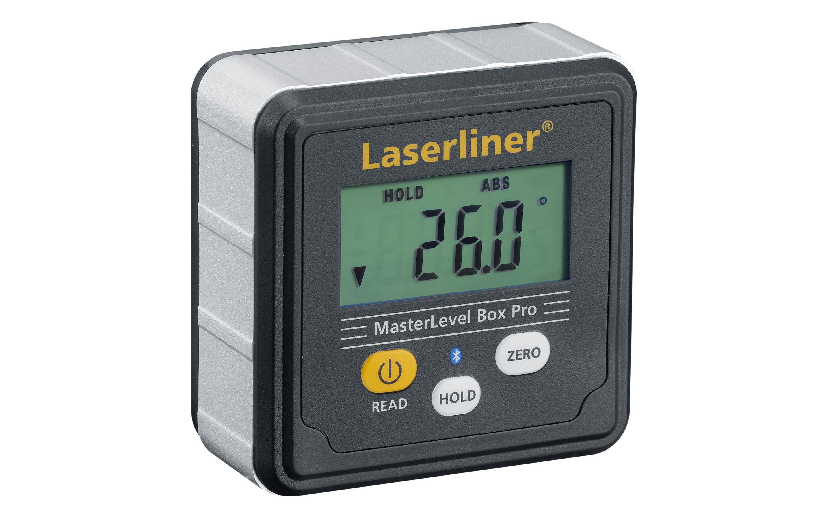 Laserliner MasterLevel Box Pro Wasserwaage 0-90° Bluetooth Schwarz