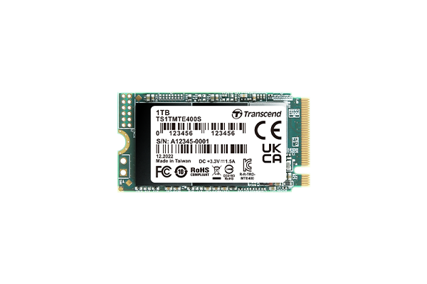Transcend PCIe SSD 400S M.2 1000 GB PCI Express 3D NAND NVMe (TS1TMTE400S)