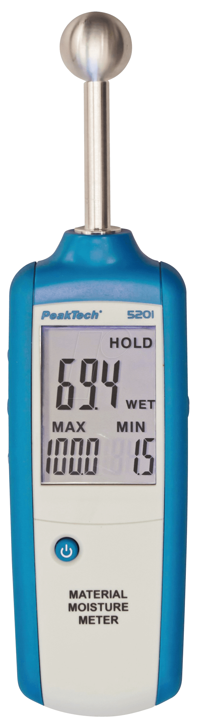 PeakTech P 5201 Wassergehaltsmesser Widerstand (Pin) Karton (P 5201)
