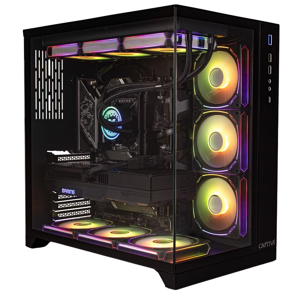 Captiva Advanced Gaming R99-456 Gaming PC (Ryzen 7 9850X3D, RTX 5060 Ti 16GB GDDR7, 32GB DDR5, 1TB SSD)