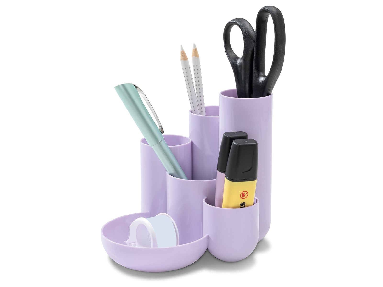 HAN CAMPUS Multiköcher mit 5 Röhren und Kleinteile-Schale Violett