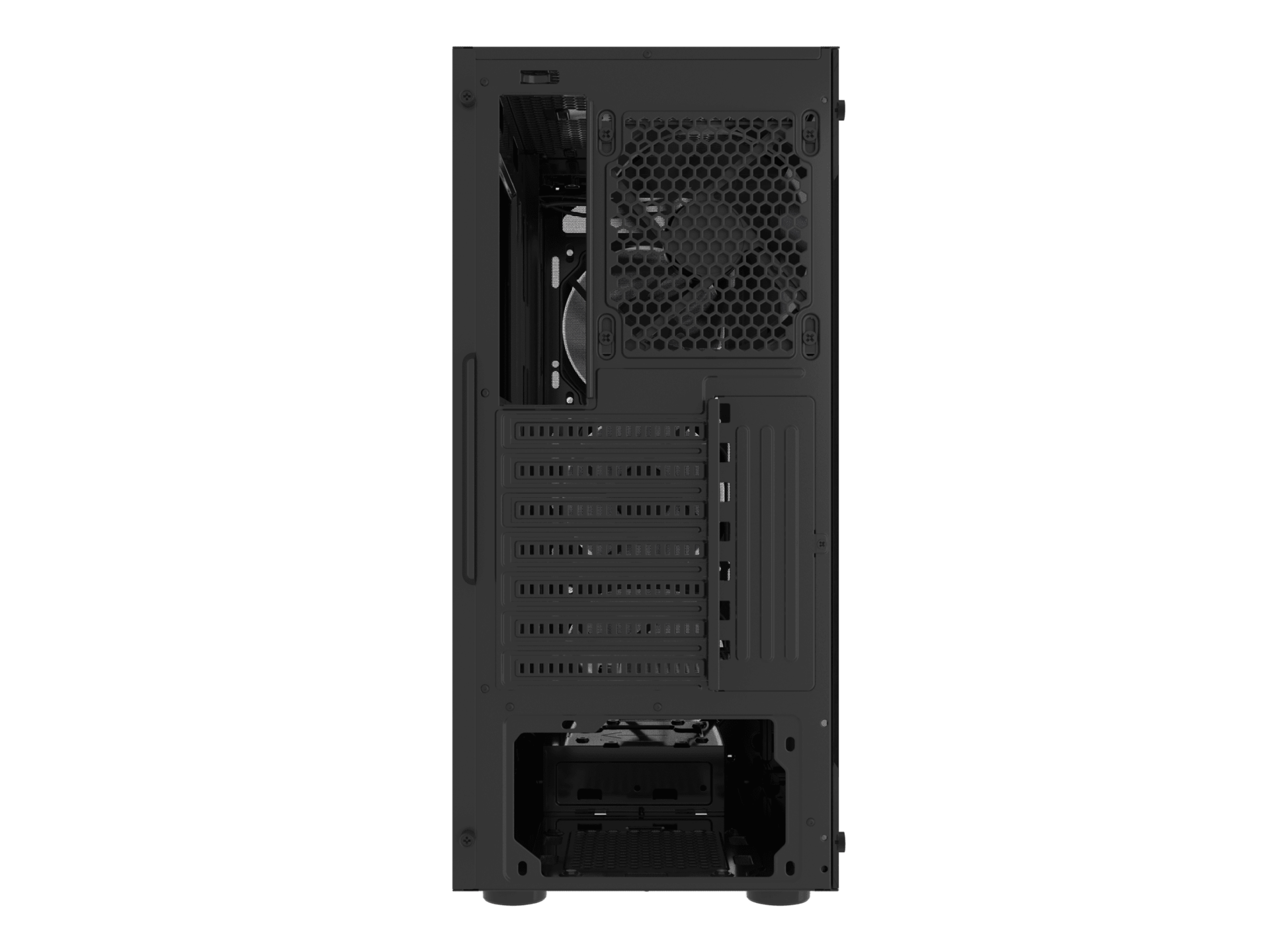 FURY Shobo SH4F Midi Tower PC-Gehäuse ATX/micro ATX/Mini-ITX Gehärtetes Glas Schwarz