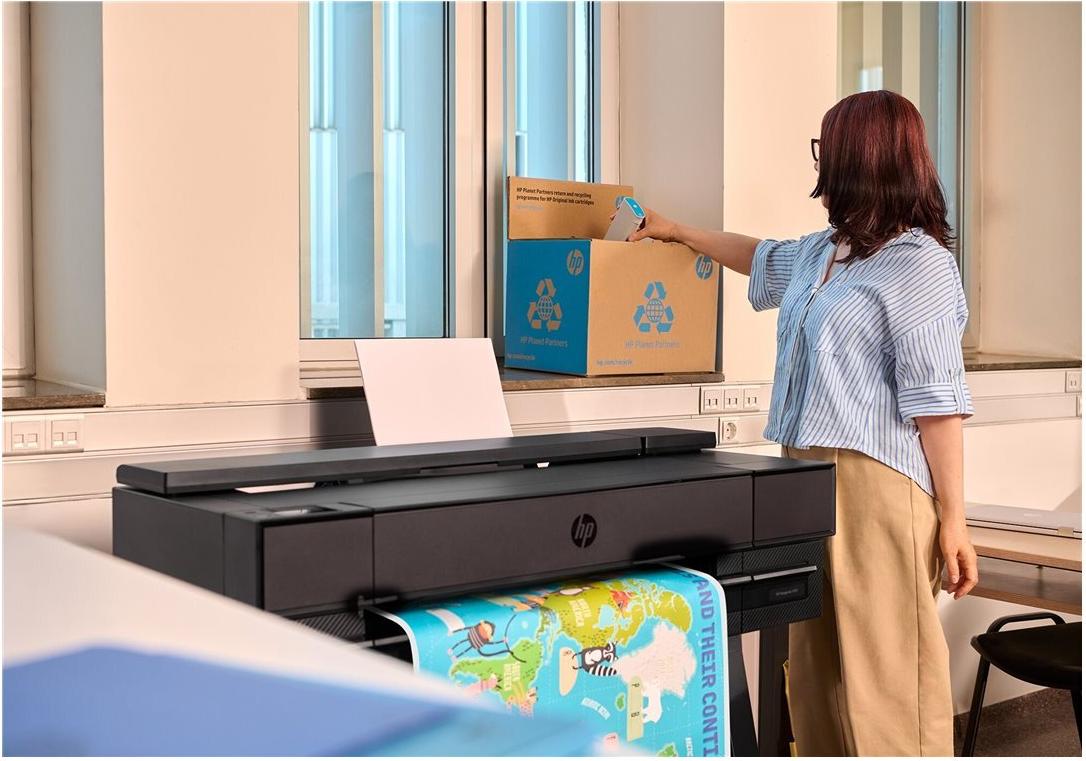 HP DesignJet T870 24" Großformatdrucker Schwarz