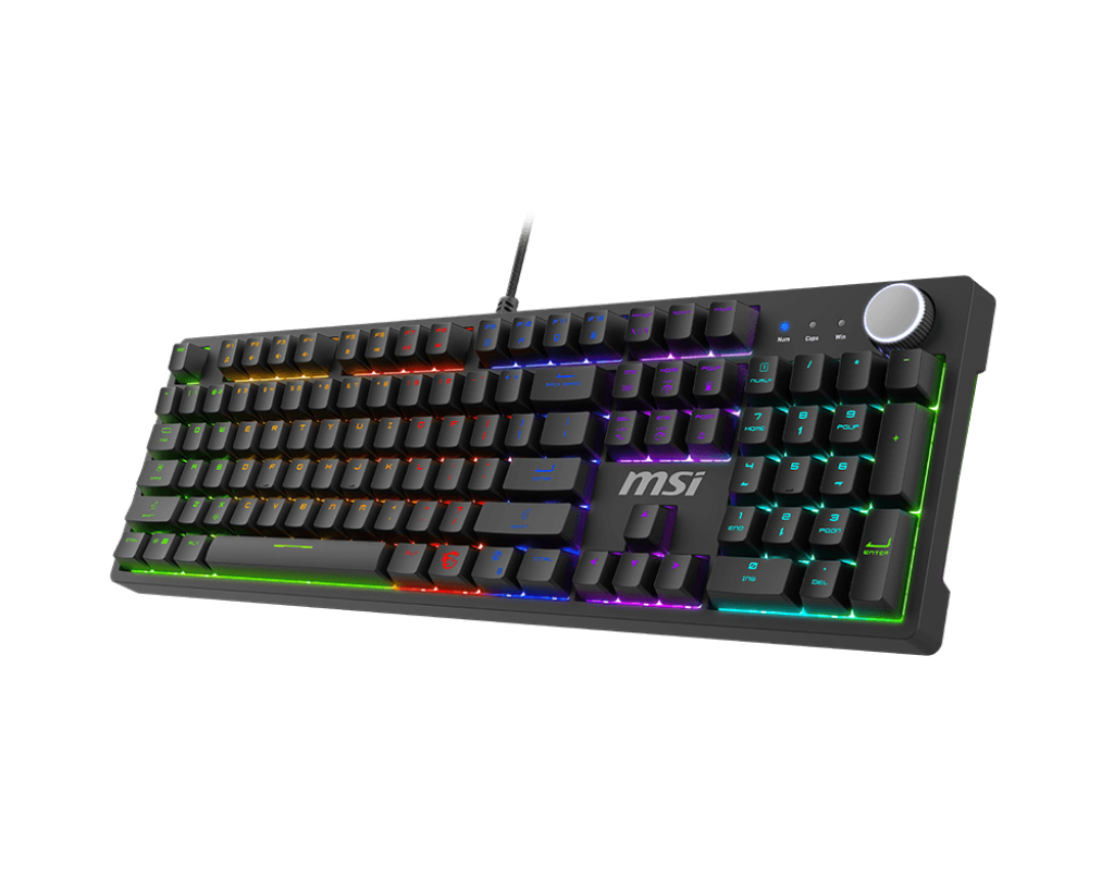 MSI FORGE GK320 Mechanical Gaming Tastatur Red Switches RGB QWERTZ Schwarz