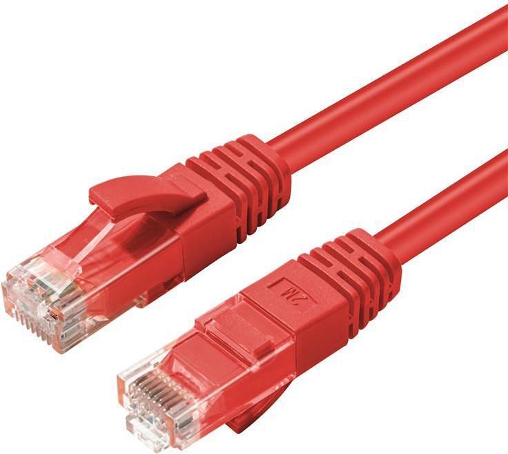 MicroConnect CAT6A UTP 0.15m Red LSZH (MC-UTP6A0015R)